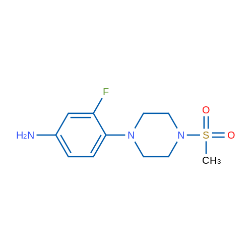 3-Fluoro-4-(4-methanesulfonylpiperazin-1-yl)aniline 1g