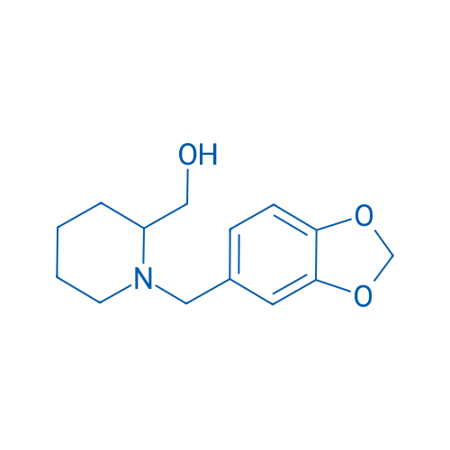 (1-(Benzo[d][1,3]dioxol-5-ylmethyl)piperidin-2-yl)methanol 250mg