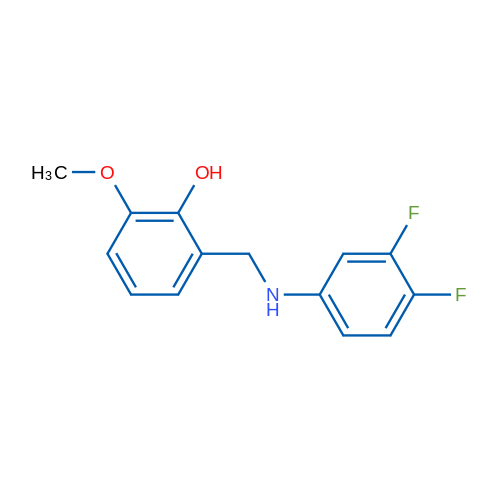 2-{[(3,4-difluorophenyl)amino]methyl}-6-methoxyphenol 1g