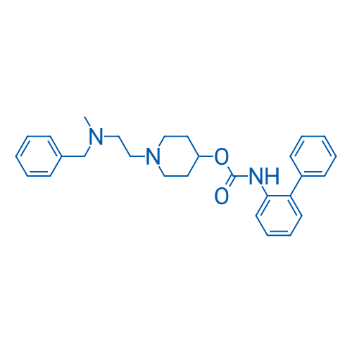 1-(2-(Benzyl(methyl)amino)ethyl)piperidin-4-yl [1,1'-biphenyl]-2-ylcarbamate 1g