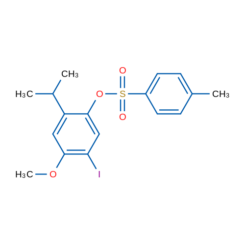 5-Iodo-2-isopropyl-4-methoxyphenyl 4-methylbenzenesulfonate 1g