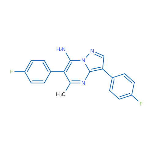 3,6-Bis(4-fluorophenyl)-5-methylpyrazolo[1,5-a]pyrimidin-7-amine 1g