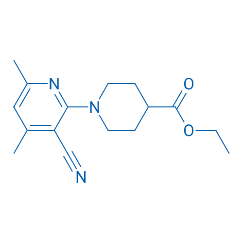 Ethyl 1-(3-cyano-4,6-dimethylpyridin-2-yl)piperidine-4-carboxylate 1g