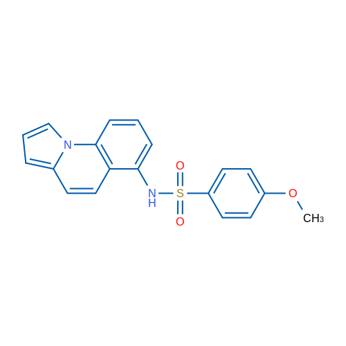 4-Methoxy-N-{pyrrolo[1,2-a]quinolin-6-yl}benzene-1-sulfonamide 1g