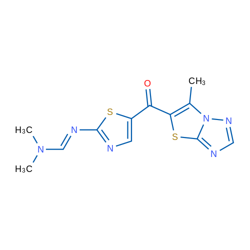 (E)-N,N-Dimethyl-N'-(5-{6-methyl-[1,2,4]triazolo[3,2-b][1,3]thiazole-5-carbonyl}-1,3-thiazol-2-yl)methanimidamide 1g