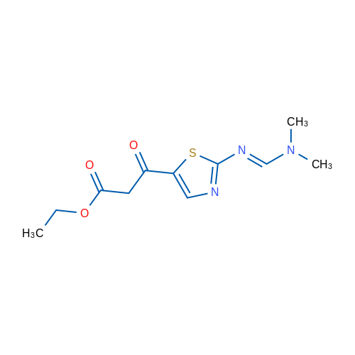 Ethyl 3-{2-[(E)-[(dimethylamino)methylidene]amino]-1,3-thiazol-5-yl}-3-oxopropanoate 1g