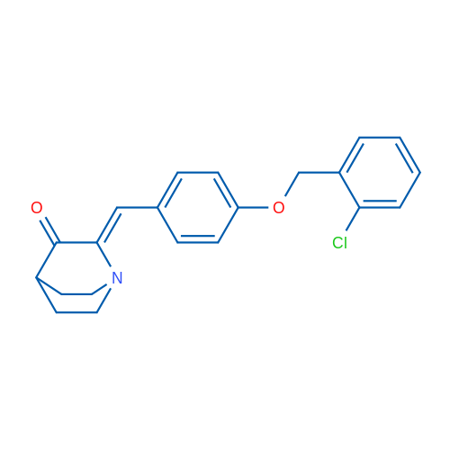 (2Z)-2-({4-[(2-chlorophenyl)methoxy]phenyl}methylidene)-1-azabicyclo[2.2.2]octan-3-one 1g