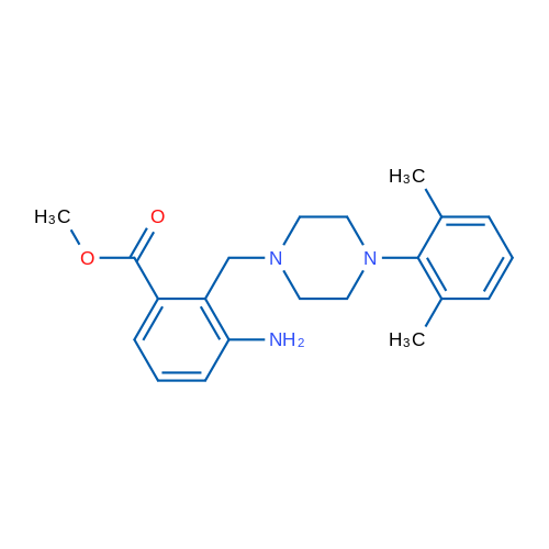 Methyl 3-amino-2-{[4-(2,6-dimethylphenyl)piperazin-1-yl]methyl}benzoate 1g