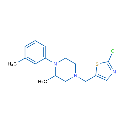 4-[(2-Chloro-1,3-thiazol-5-yl)methyl]-2-methyl-1-(3-methylphenyl)piperazine 100mg
