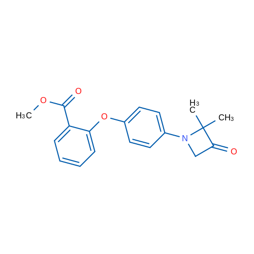 Methyl 2-[4-(2,2-dimethyl-3-oxoazetidin-1-yl)phenoxy]benzoate 1g