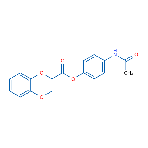 4-Acetamidophenyl 2,3-dihydro-1,4-benzodioxine-2-carboxylate 1g