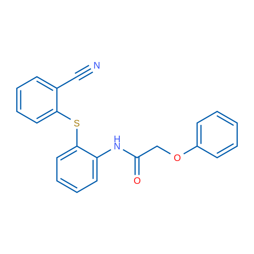 N-{2-[(2-cyanophenyl)sulfanyl]phenyl}-2-phenoxyacetamide 5mg