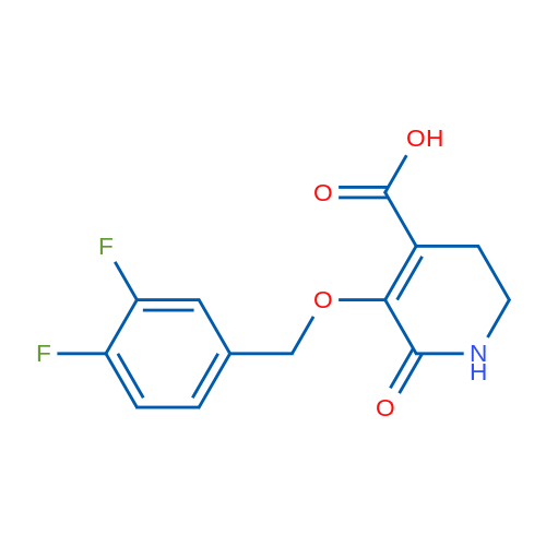 5-[(3,4-Difluorophenyl)methoxy]-6-oxo-1,2,3,6-tetrahydropyridine-4-carboxylic acid 1g