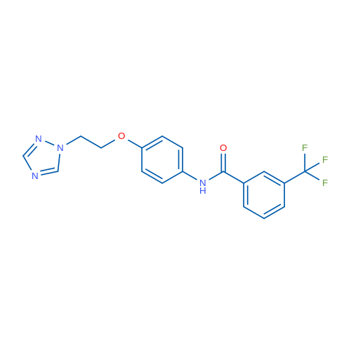 N-{4-[2-(1H-1,2,4-triazol-1-yl)ethoxy]phenyl}-3-(trifluoromethyl)benzamide 1g