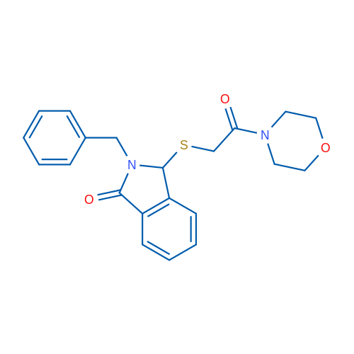 2-Benzyl-3-{[2-(morpholin-4-yl)-2-oxoethyl]sulfanyl}-2,3-dihydro-1H-isoindol-1-one 1g