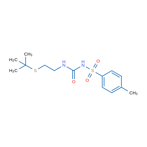 3-[2-(tert-Butylsulfanyl)ethyl]-1-(4-methylbenzenesulfonyl)urea 1g