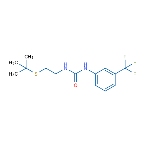 3-[2-(tert-Butylsulfanyl)ethyl]-1-[3-(trifluoromethyl)phenyl]urea 1g