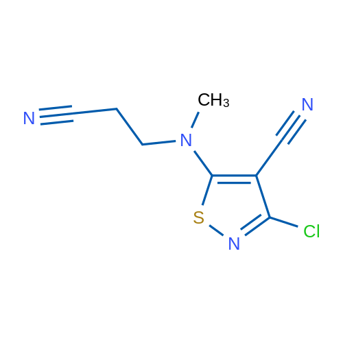 3-Chloro-5-[(2-cyanoethyl)(methyl)amino]-1,2-thiazole-4-carbonitrile 1g