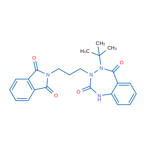 4-tert-Butyl-3-[3-(1,3-dioxo-2,3-dihydro-1H-isoindol-2-yl)propyl]-2,3,4,5-tetrahydro-1H-1,3,4-benzotriazepine-2,5-dione 1g