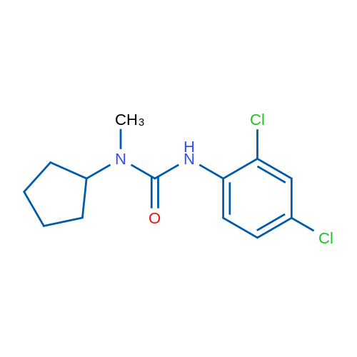 3-Cyclopentyl-1-(2,4-dichlorophenyl)-3-methylurea 1g