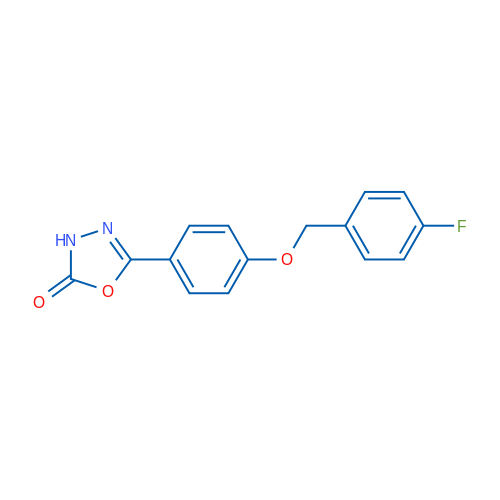 5-{4-[(4-fluorophenyl)methoxy]phenyl}-2,3-dihydro-1,3,4-oxadiazol-2-one 1g