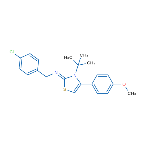 N-[(2Z)-3-tert-Butyl-4-(4-methoxyphenyl)-2,3-dihydro-1,3-thiazol-2-ylidene]-1-(4-chlorophenyl)methanamine 1g