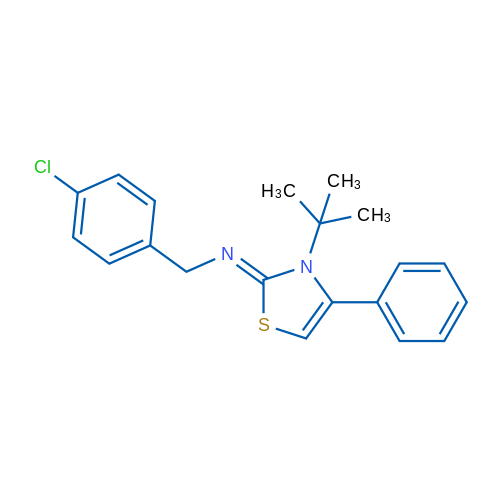 N-[(2Z)-3-tert-Butyl-4-phenyl-2,3-dihydro-1,3-thiazol-2-ylidene]-1-(4-chlorophenyl)methanamine 1g