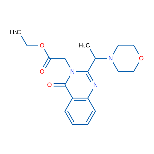 Ethyl 2-{2-[1-(morpholin-4-yl)ethyl]-4-oxo-3,4-dihydroquinazolin-3-yl}acetate 1g