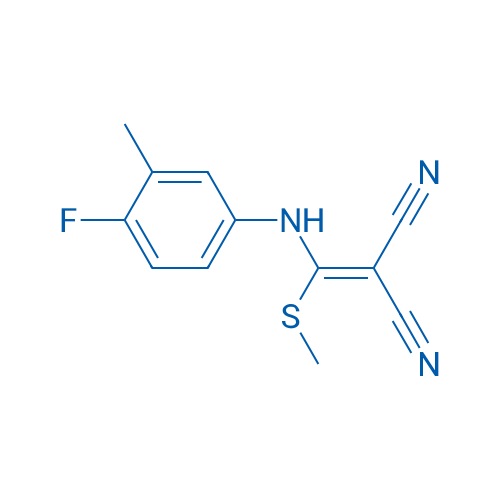 2-{[(4-fluoro-3-methylphenyl)amino](methylsulfanyl)methylidene}propanedinitrile 1g