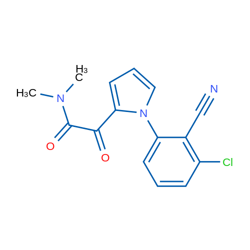 2-[1-(3-Chloro-2-cyanophenyl)-1H-pyrrol-2-yl]-N,N-dimethyl-2-oxoacetamide 1g