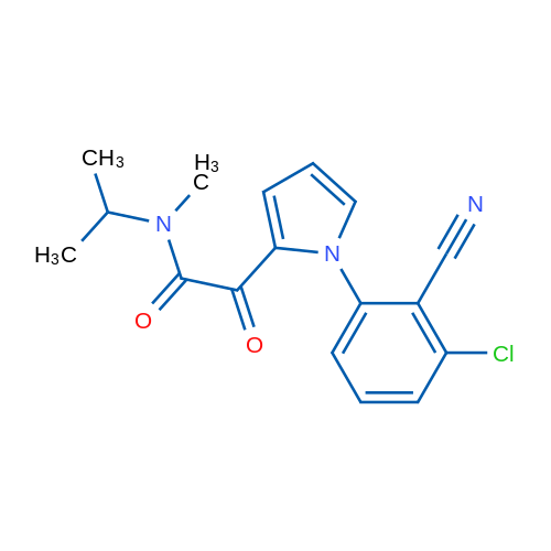 2-[1-(3-Chloro-2-cyanophenyl)-1H-pyrrol-2-yl]-N-methyl-2-oxo-N-(propan-2-yl)acetamide 1g