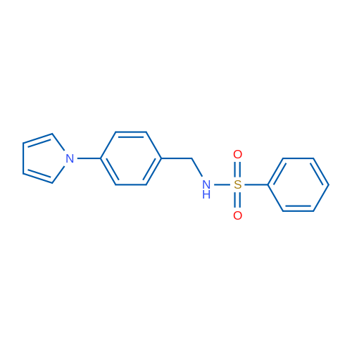 N-{[4-(1H-pyrrol-1-yl)phenyl]methyl}benzenesulfonamide 1g