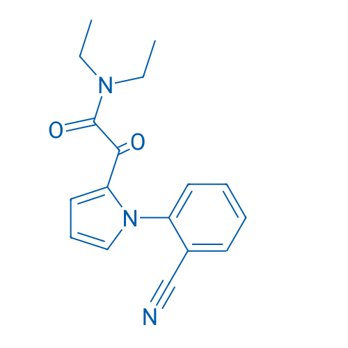 2-[1-(2-Cyanophenyl)-1H-pyrrol-2-yl]-N,N-diethyl-2-oxoacetamide 1g