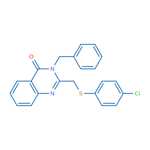 3-Benzyl-2-{[(4-chlorophenyl)sulfanyl]methyl}-3,4-dihydroquinazolin-4-one 1g