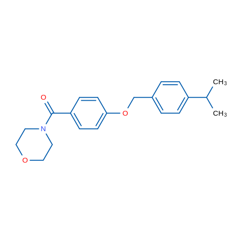 4-(4-{[4-(propan-2-yl)phenyl]methoxy}benzoyl)morpholine 1g
