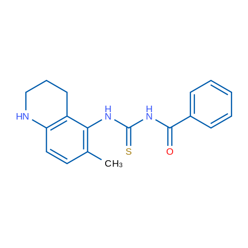 1-Benzoyl-3-(6-methyl-1,2,3,4-tetrahydroquinolin-5-yl)thiourea 1g