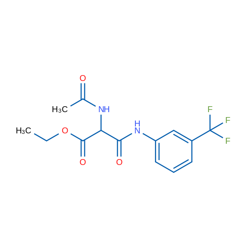 Ethyl 2-acetamido-2-{[3-(trifluoromethyl)phenyl]carbamoyl}acetate 1g