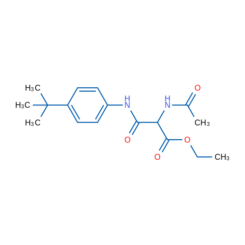 Ethyl 2-[(4-tert-butylphenyl)carbamoyl]-2-acetamidoacetate 1g