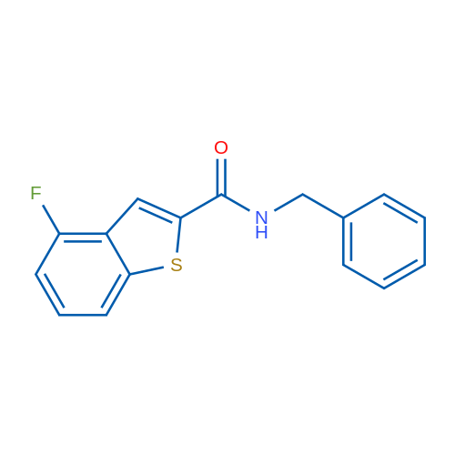 N-Benzyl-4-fluoro-1-benzothiophene-2-carboxamide 1g