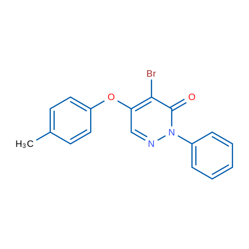 4-Bromo-5-(4-methylphenoxy)-2-phenyl-2,3-dihydropyridazin-3-one 1g