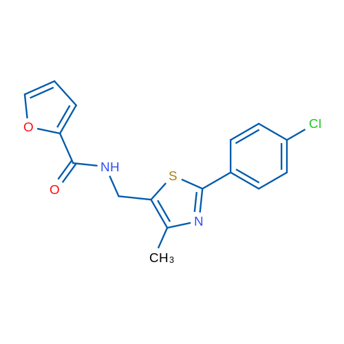 N-{[2-(4-chlorophenyl)-4-methyl-1,3-thiazol-5-yl]methyl}furan-2-carboxamide 1g