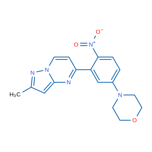 4-(3-{2-methylpyrazolo[1,5-a]pyrimidin-5-yl}-4-nitrophenyl)morpholine 1g