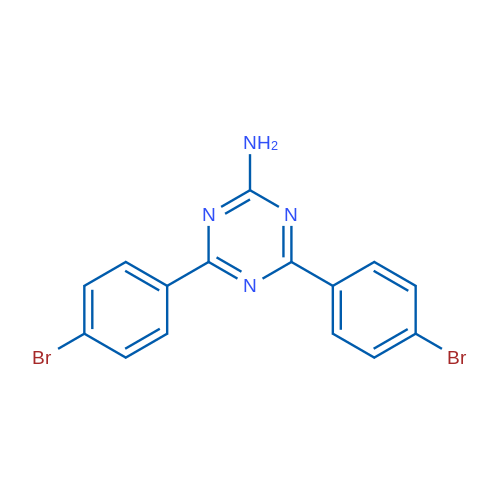 Bis(4-bromophenyl)-1,3,5-triazin-2-amine 25mg