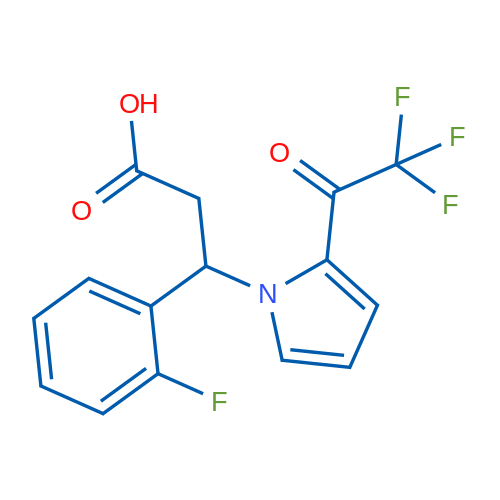 3-(2-Fluorophenyl)-3-[2-(2,2,2-trifluoroacetyl)-1H-pyrrol-1-yl]propanoic acid 1g