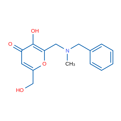 2-{[benzyl(methyl)amino]methyl}-3-hydroxy-6-(hydroxymethyl)-4H-pyran-4-one 1g