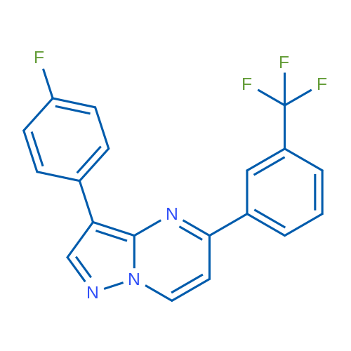 3-(4-Fluorophenyl)-5-[3-(trifluoromethyl)phenyl]pyrazolo[1,5-a]pyrimidine 1g