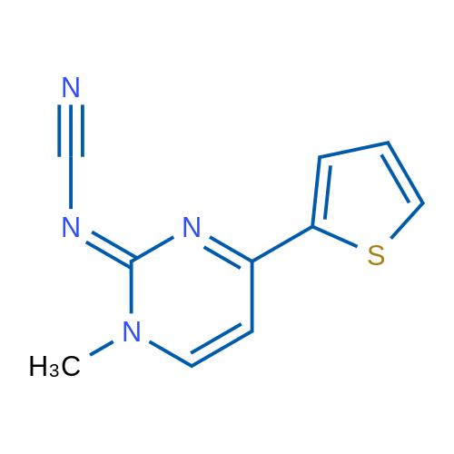 {[(2Z)-1-methyl-4-(thiophen-2-yl)-1,2-dihydropyrimidin-2-ylidene]amino}formonitrile 1g