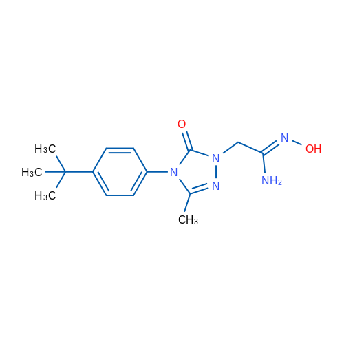 (Z)-2-[4-(4-tert-Butylphenyl)-3-methyl-5-oxo-4,5-dihydro-1H-1,2,4-triazol-1-yl]-N'-hydroxyethanimidamide 1g