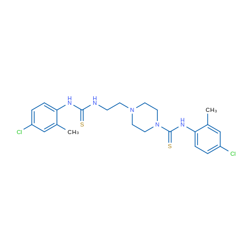 N-(4-Chloro-2-methylphenyl)-4-(2-{[(4-chloro-2-methylphenyl)carbamothioyl]amino}ethyl)piperazine-1-carbothioamide 1g