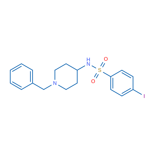 N-(1-Benzylpiperidin-4-yl)-4-iodobenzene-1-sulfonamide 1g